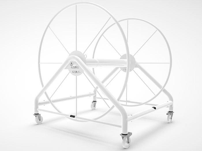 Lane Rope Storage Reel AQUEAS - Powder Coated Stainless Steel | InterQuad