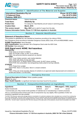 Safety Data Sheet | InterQuad